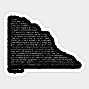 Harper Lee Quotes Sticker